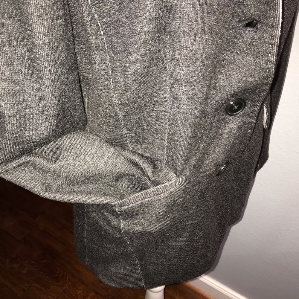 Coldwater Creek Charcoal Grey Blazer Sz M - image 5